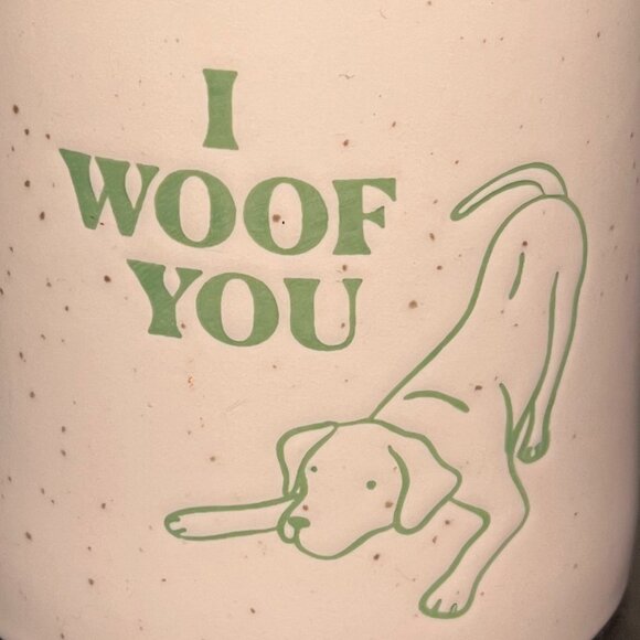 Room Essentials “I WOOF YOU” Dog Puppy Lover Stoneware Mug 🐾 Dog Mom ~ Dog Dad - Picture 4 of 10